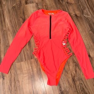 One piece bathing suit